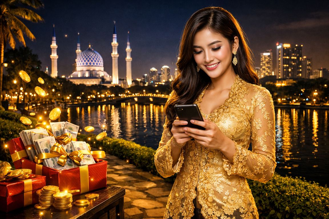 Pengguna log masuk akaun 21000 melalui telefon pintar di Selangor